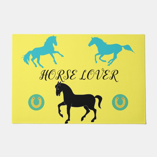 Horse Lover Doormat. Doormat (Front)