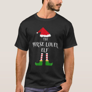 Horse Lover Elf Pajama Christmas Funny Gift Boys G T-Shirt