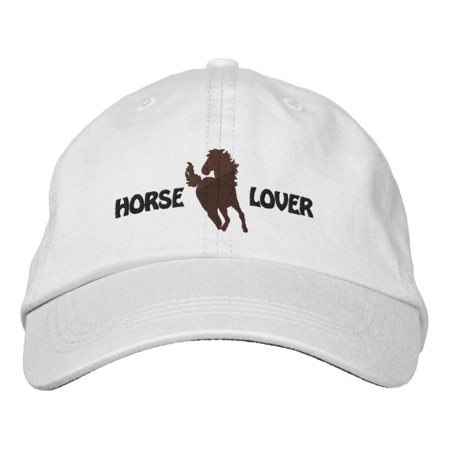 Horse Lover Embroidered Cap - Different Hat Styles (Front)