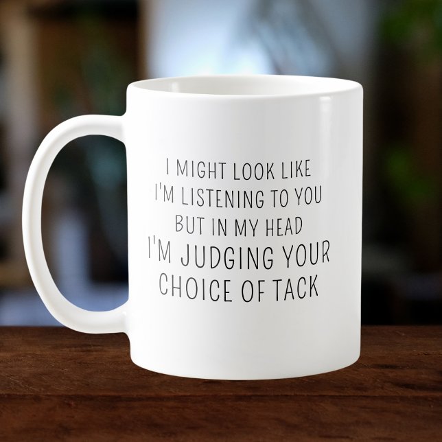 Horse Lover Equestrian Gift Funny Custom Name Coffee Mug (Creator Uploaded)