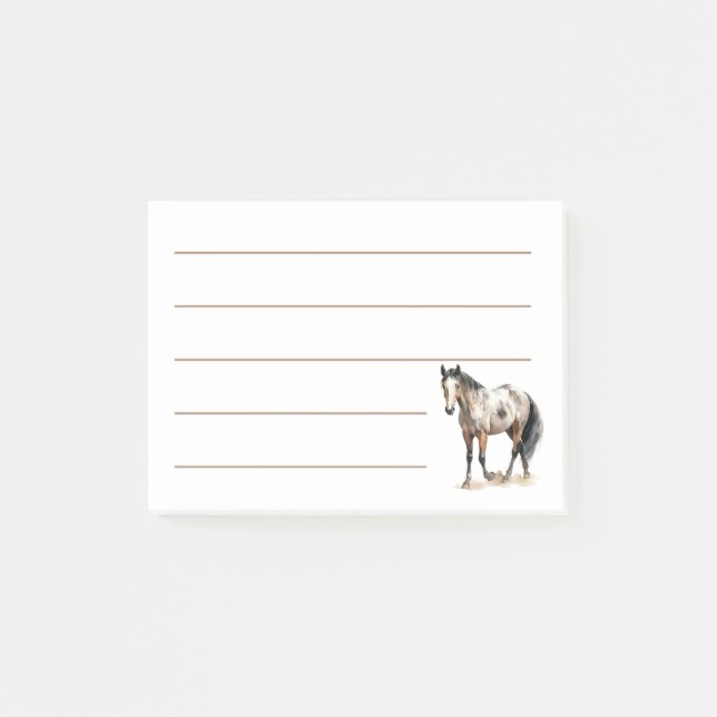 Horse Lover Equestrian & Horseback Riding Cowgirl Post-it Notes (Front)