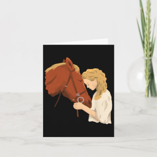 Horse Lover Equestrian Riding Horse Horseback Ridi Card