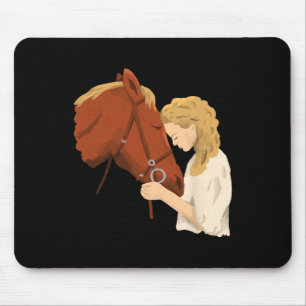 Horse Lover Equestrian Riding Horse Horseback Ridi Mouse Mat
