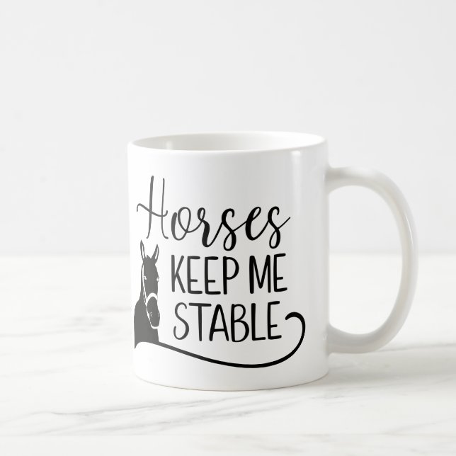 Horse Lover, Equestrian, Rodeo, Farm Pony Cowboy Coffee Mug (Right)