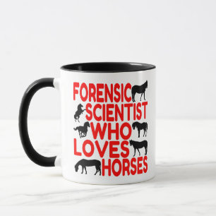 Horse Lover Forensic Scientist Mug