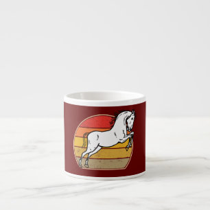 HORSE Lover Funny Farmer Retro Vintage Forest Espresso Cup