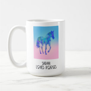 horse lover gift custom cup coffee mug