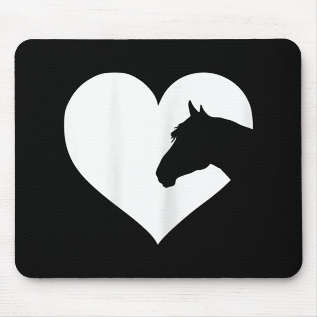 Horse lover  gift for girls & women who love horse mouse mat (Front)
