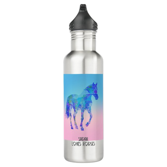 horse lover gift WATER BOTTLE (Right)