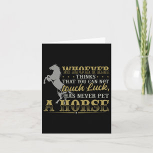 Horse Lover Gift Women Equestrian Girl Horseback R Card
