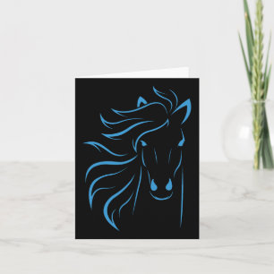 Horse Lover Gifts Womens Equestrian Men Horseback Card