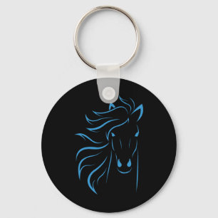Horse Lover Gifts Womens Equestrian Men Horseback Key Ring
