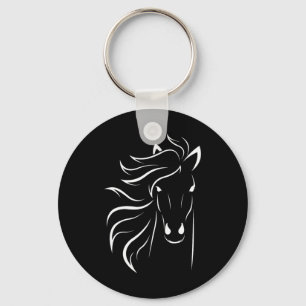 Horse Lover Gifts Womens Equestrian Men Horseback Key Ring