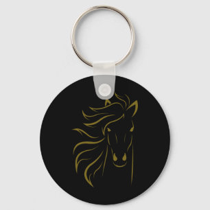 Horse Lover Gifts Womens Equestrian Men Horseback Key Ring