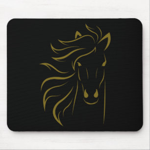 Horse Lover Gifts Womens Equestrian Men Horseback Mouse Mat