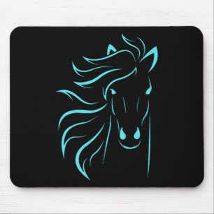 Horse Lover Gifts Womens Equestrian Men Horseback Mouse Mat