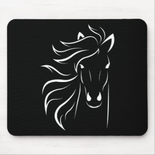Horse Lover Gifts Womens Equestrian Men Horseback Mouse Mat