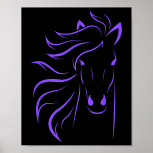 Horse Lover Gifts Womens Equestrian Men Horseback  Poster