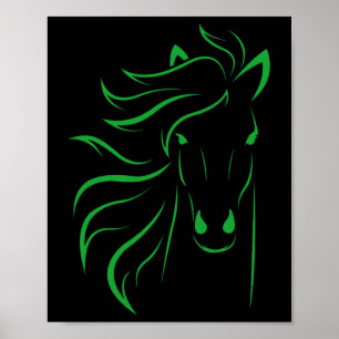 Horse Lover Gifts Womens Equestrian Men Horseback Poster