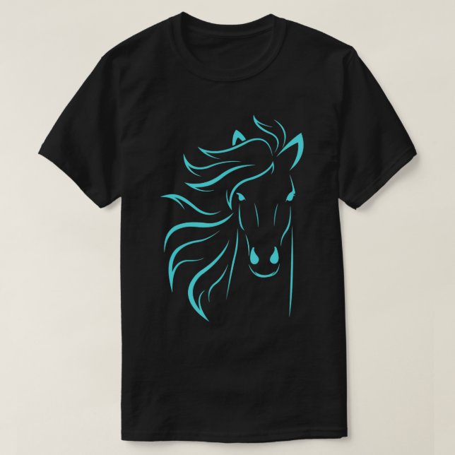 Horse Lover Gifts Women's Equestrian Men Horseback T-Shirt (Design Front)