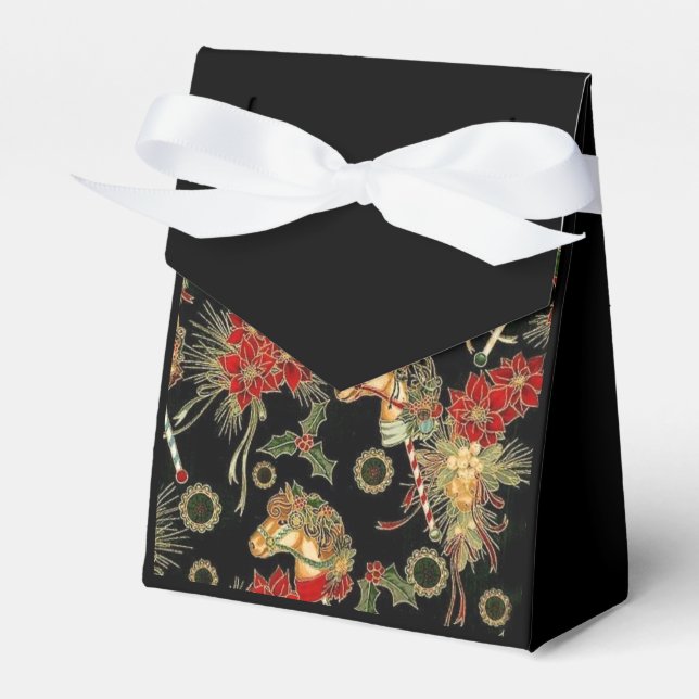 Horse Lover Hobby Horse Favour Box (Front Side)