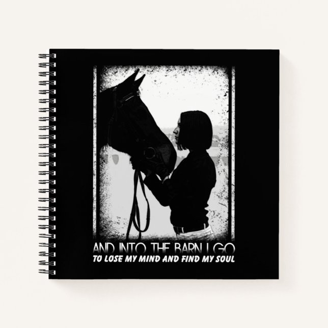 Horse Lover | Horse and Girl Notebook (Front)