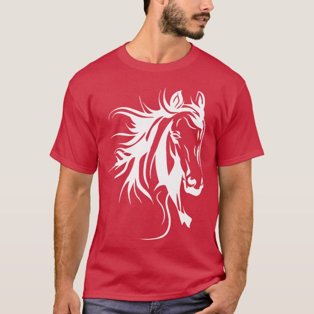 Horse Lover Horse Head Horses gift T-Shirt (Front)