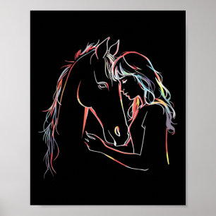Horse Lover Horseback Riding Equestrian For Girls Poster