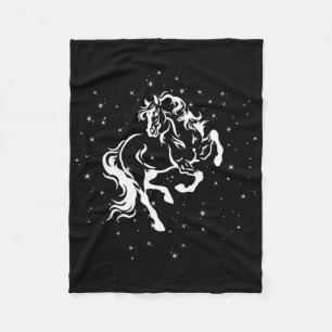 Horse Lover Horseback Riding Girls Teen Kids Women Fleece Blanket