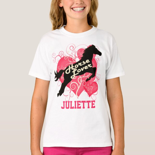 Horse Lover Personalised Juliette T-Shirt (Front)