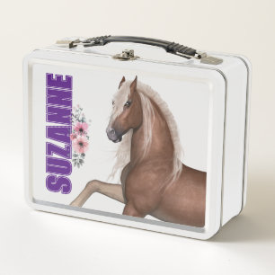 Horse Lover Personalised Metal Lunchbox