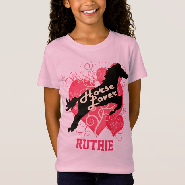 Horse Lover Personalised Ruthie Customised Shirt (Front)