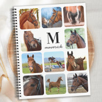 Horse Lover Personalized Monogram 11 Photo Collage