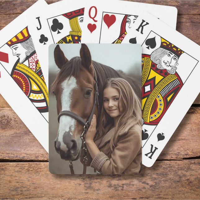 Horse Lover Photo Playing Cards Stocking Stuffer  (Creator Uploaded)