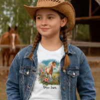 Horse Lover Pinto Foal Girls 