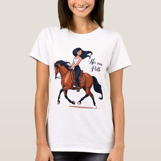 Horse Lover Riding T-Shirt (Front)