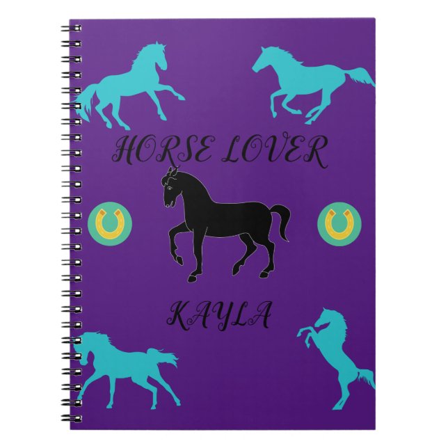 Horse Lover Spiral Notebook. Notebook (Front)