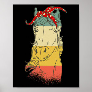 Horse Lover Vintage Horse Ndana Horseck Riding Poster