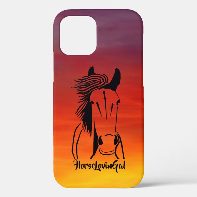 Horse Lover's Apple IPhone 12 (Tough) Phone Case (Back)