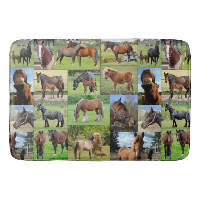 Horse Lover's bath mats (Front)