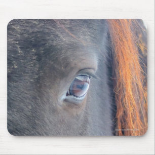 Horse-lover's Beautiful Horse's Eye Animal Design Mouse Mat