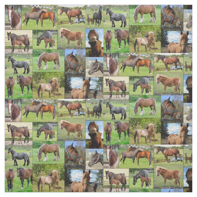 Horse Lover's custom fabric (Swatch)