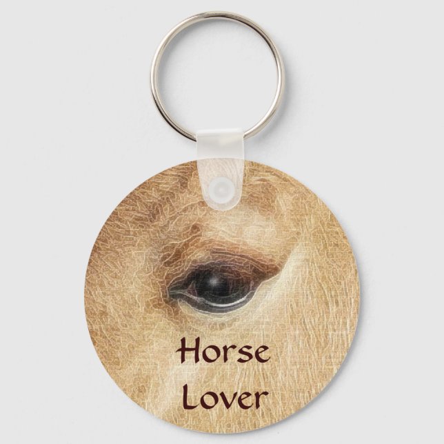 Horse-lover's Equine Animal-lover's Gift Key Ring (Front)