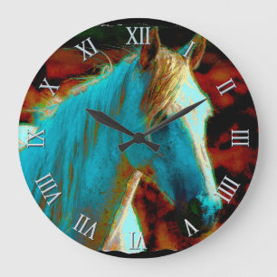 Horse-lover's Equine Animal-lover's Gift Large Clock