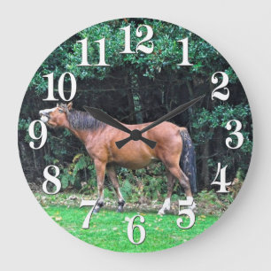 Horse-lover's Equine Animal-lover's Gift Large Clock