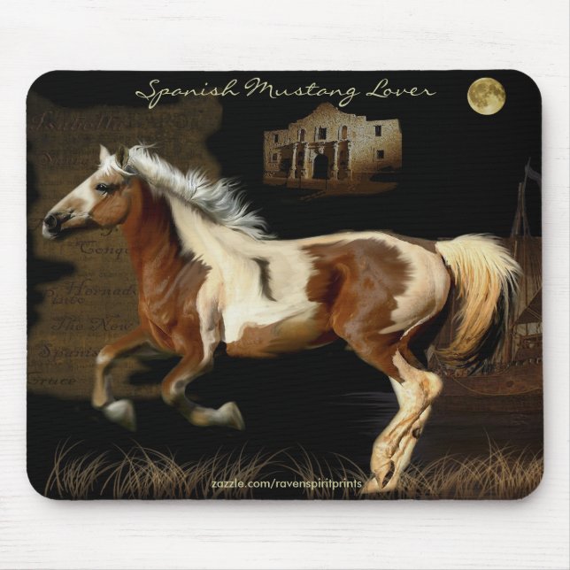 Horse-lover's Equine Animal-lover's Gift Mouse Mat (Front)