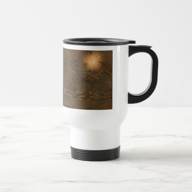 Horse-lover's Equine Animal-lover's Gift Travel Mug (Right)