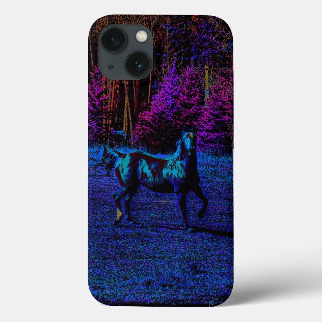 Horse-lovers Equine Horse At Night Art Case-Mate iPhone Case (Back)