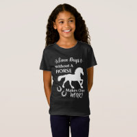 Horse Lovers Funny Quote Graphic