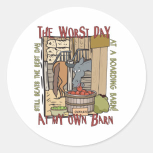 Horse Lovers Gifts Classic Round Sticker